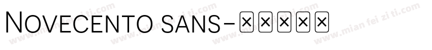 Novecento sans字体转换
